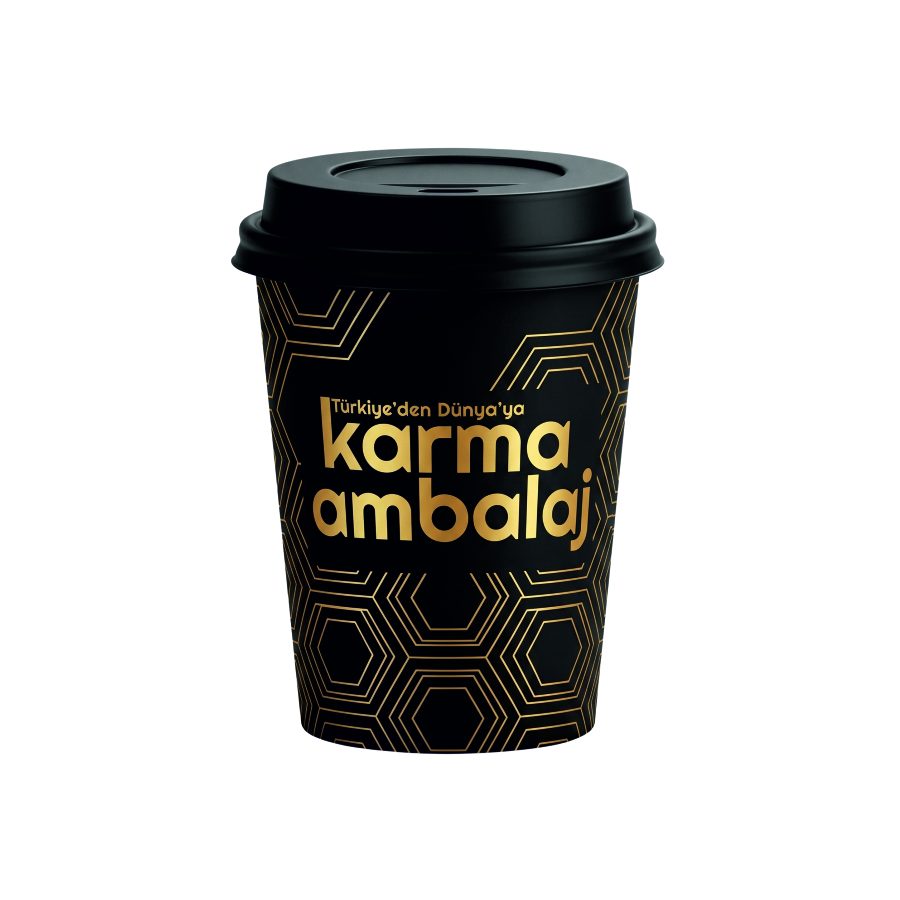 Özel Logo Baskılı Karton Bardak (10 oz ve 12 oz)