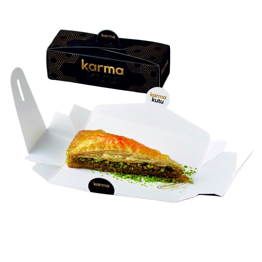 Tek Dilimlik Havuç Dilimi Baklava Kutusu